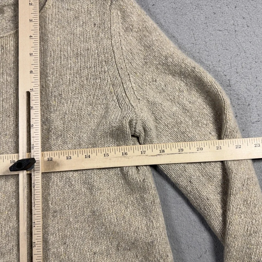 Vince Cashmere Sweater Womens Medium Beige‎ Crewneck Pullover Soft Knit Casual - Picture 5 of 10